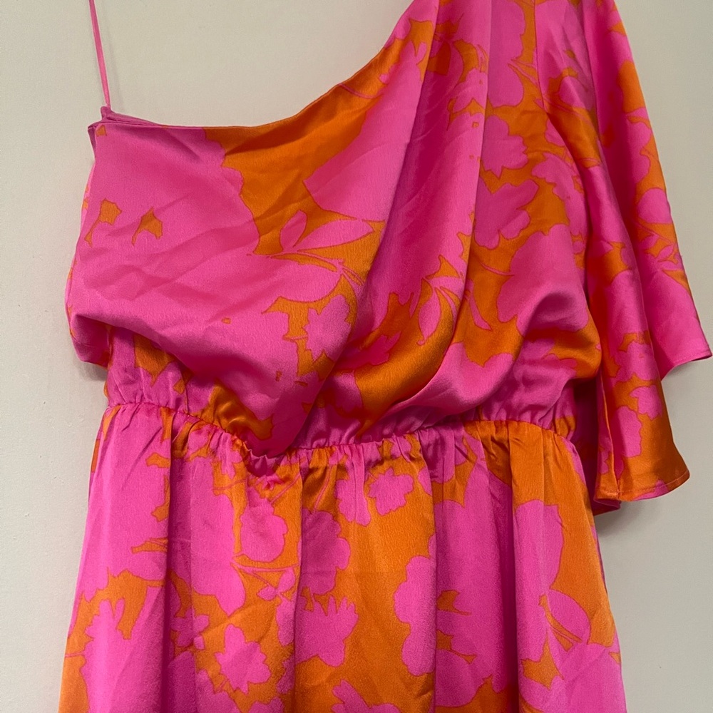Sugarlips Vibrant Pink and Orange Dress - Picture 5 of 6